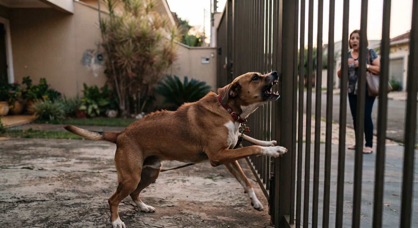 Cachorro agressivo com visitas: medo, vergonha e o que o adestramento pode (e não pode)